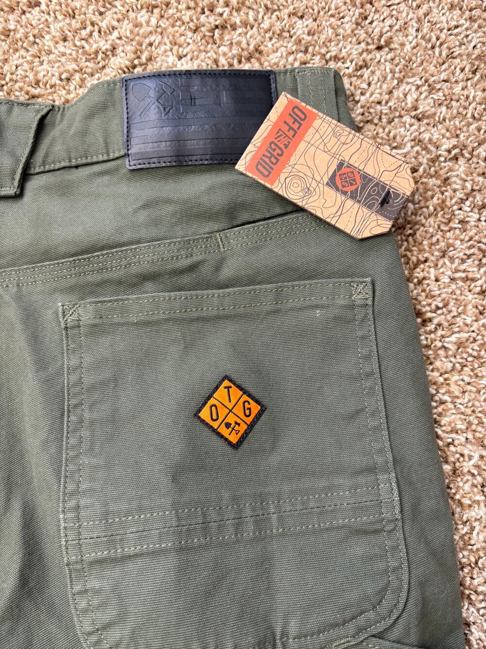 NWT Off The Grid Trailblazer Taper Fit Pants Mens Size 28x32 Olive